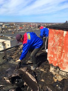 Сорванную во время урагана крышу восстановили менее чем за неделю