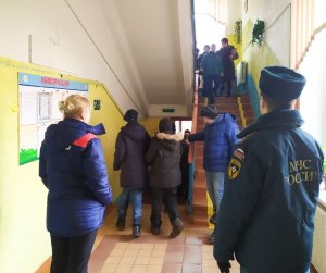 Противопожарная тренировка в Ярцевской школе-интернате