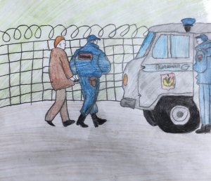 Коллекция рисунков, присланных на конкурс «Мои родители работают в полиции», пополняется