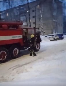 Пожарная машина перепугала жителей