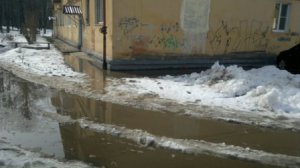 Дворовый репортаж. Первомайская, 27 Журчат ручьи