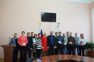 Вручение значков ГТО