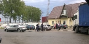 Авария с участием трёх автомобилей
