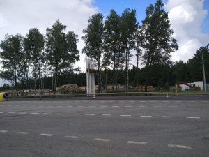 На трассе ремонтные работы. Как попасть в "Технотрак"