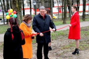 Торжественное открытие детского игрового комплекса