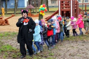 Торжественное открытие детского игрового комплекса