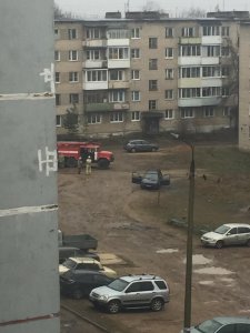 Машина загорелась