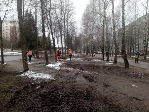Укладка асфальта в январе