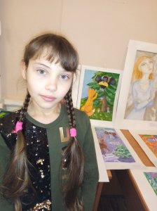 Награждение победителей конкурса юных художников.