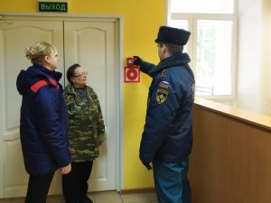 Противопожарная тренировка в Ярцевской школе-интернате