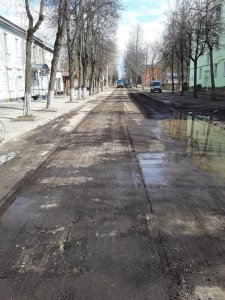 Начались дорожные работы 