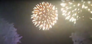 Салют в Ярцево засняли на видео