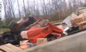 «В рубашке родился». Публикуем видео последствий жуткой аварии на трассе в Ярцевском районе