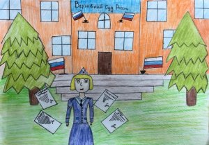 Коллекция рисунков, присланных на конкурс «Мои родители работают в полиции», пополняется