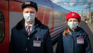 Железнодорожники напоминают пассажирам о необходимости соблюдения масочного режима