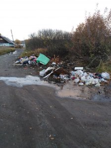 Мусорные завалы на улице Туннельная