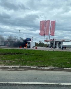 Пожар на автозаправке