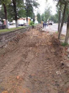 Благоустройство в районе автостанции
